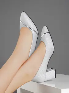 French High Heel Soft Leather Vintage Elegant Classy Stylish Low-Top Single Shoe for Women, Pointed Toe Commuter Spring Fall Versatile Non-Fatigue Rubber Work Shoes, Elegant Heeled Shoes