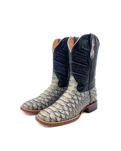 Cowboy Boot White Python