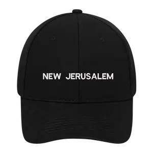 UNISEX EMBROIDERED NEW JERUSALEM ESSENTIALS CAP - BLACK