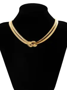 Fashion Knot Necklace, Stylish Jewelry Accessory, Perfect for Daily Wear, Trendy Design, High-Quality Material, Unisex Fashion Statement Piece