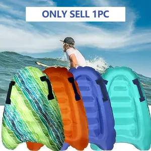 Mini Inflatable Foldable Floating Surfboard Bodyboard with Handle, Portable Design for Easy Storage & Transport, Ideal for Beach & Pool Use