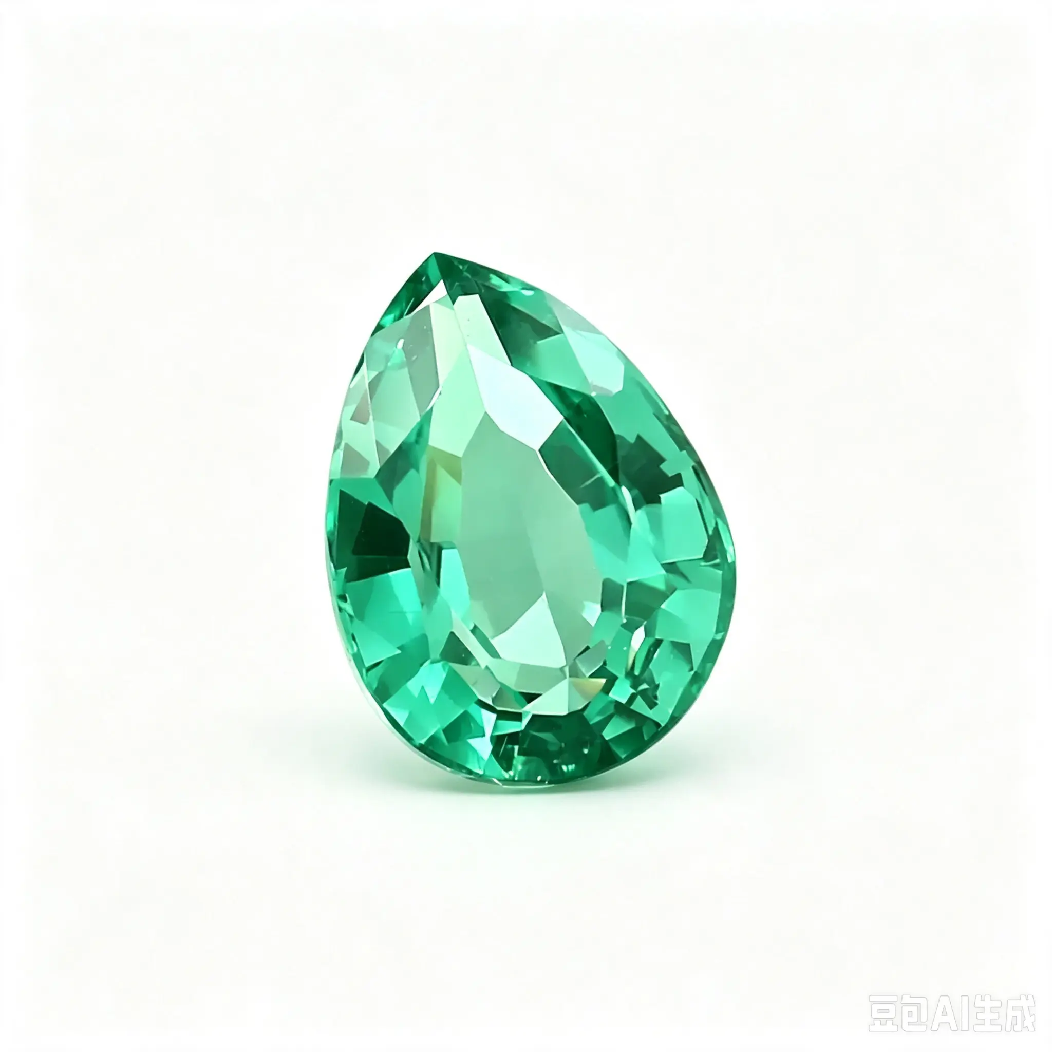 Lab-Grown Pear Cut Emerald With AGL Certificate