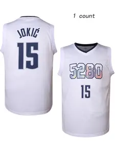 Men's Number & Letter Print Basketball Jersey, Casual Loose Basketball Vest, Basketball Jersey for Men, Basketball Clothing for Daily Wear