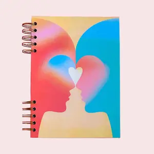 Handmade Notebook 6.2"x8.6" 100 Lined Sheets Hardcover Soft Touch Finish