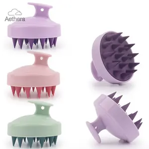 Trending Scalp Massager Shampoo Brush with Handle, Soft Silicone Hair Scrubber for Deep Scalp Cleansing & Exfoliating, Gentle Massage Hair Washing Brush for Home & Salon Use