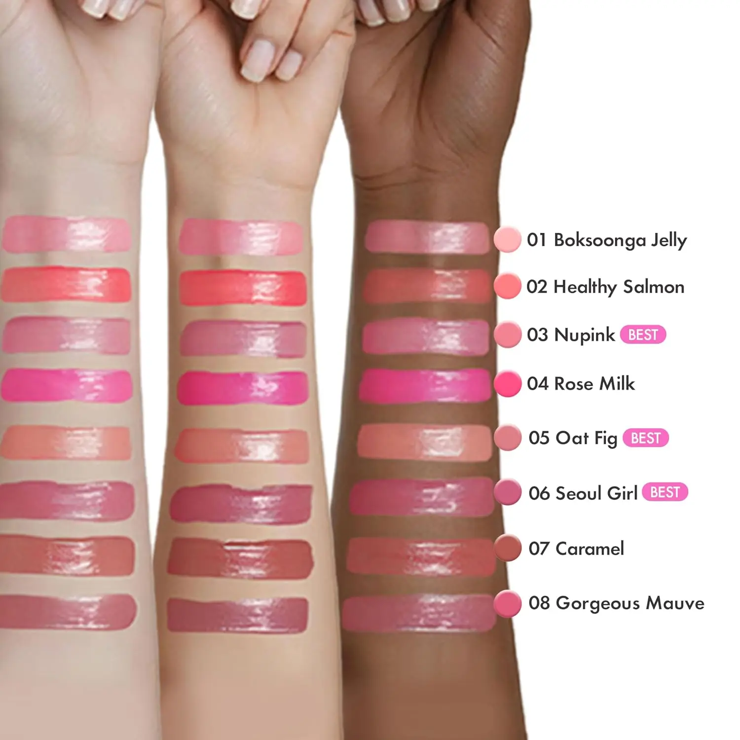AMUSE Seoul Official] JEL-FIT TINT | 8 Shades Lip Product Lipstick