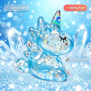 Crystal Sky Unicorn Squishies Toys – Real Glitter Inside Slow Rising Stress Ball, Satisfying ASMR Butter Squishy Fidget Toys, Cute Glitter Squishy Fidgets Anxiety Relief Desk Toy, Kawaii Blind Box Collectible Birthday Gift squshy popping