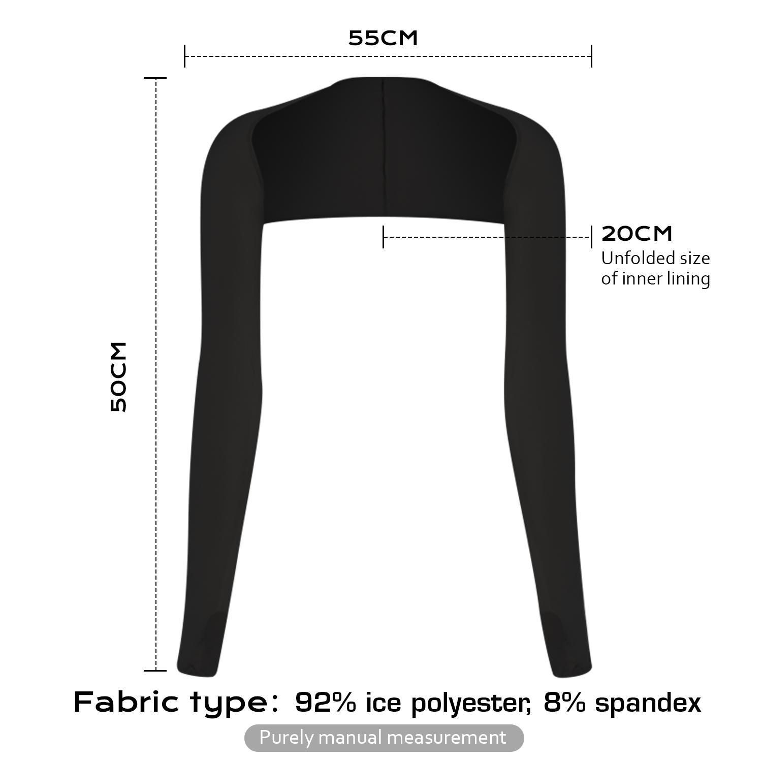 Women’s Cooling Arm Sleeves – UV Protection Finger Hole Sun Shrug