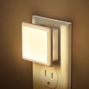 DORESSHOP Night Lights Plug into Wall, Dusk to Dawn, Bright Nightlight Auto-On/Off, for Adults Kids Room Bedroom Bathroom Hallway Kitchen, 0.3W