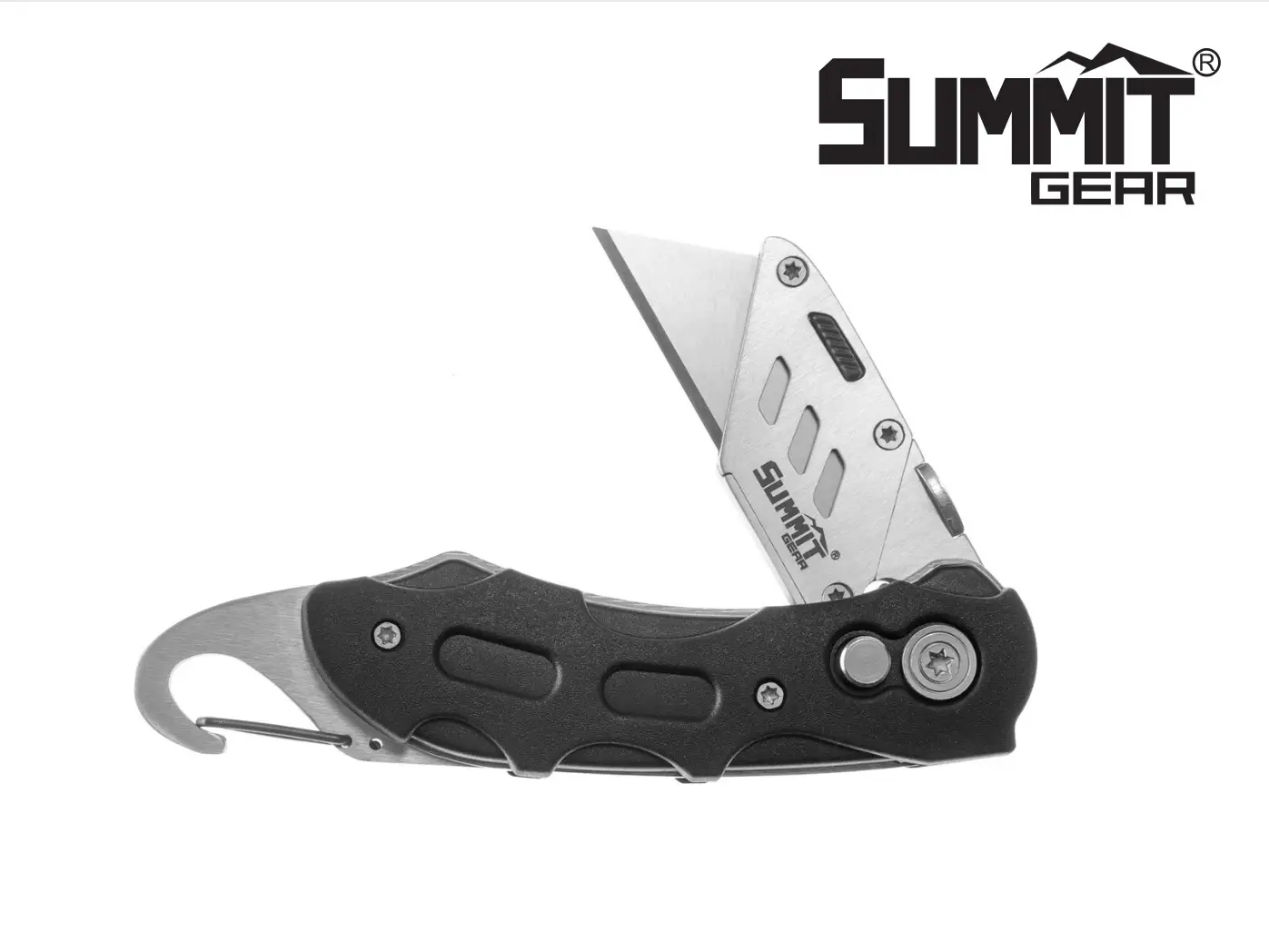 Summit Gear Classic Utility Knife with Back Bone and Locking tool kit set