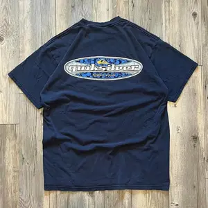 Quiksilver Since 1970 Surf Logo Tee – Navy Blue Vintage