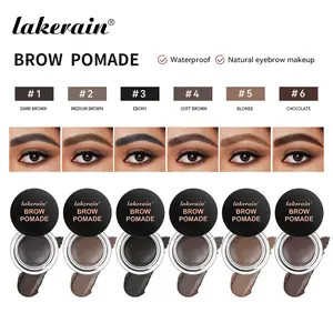 Lakerain Waterproof Eyebrow Gel Stay Put Brow Color Natural Long-Lasting No Smudge Brow Glue 2pcs Set,Vegan, Cruelty-Free Eyebrow Color that Fills and Shapes Brows