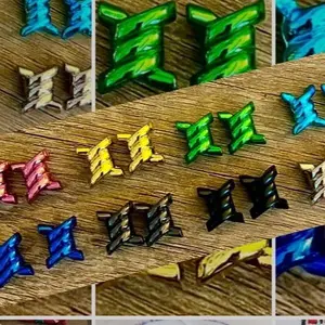 Barbed Wire Hat Chain / Shoe Charms For Bandana Hat Chains Colored Metal For Necklace - Charm Bracelets - Foam Trucker Caps Hats Footwear