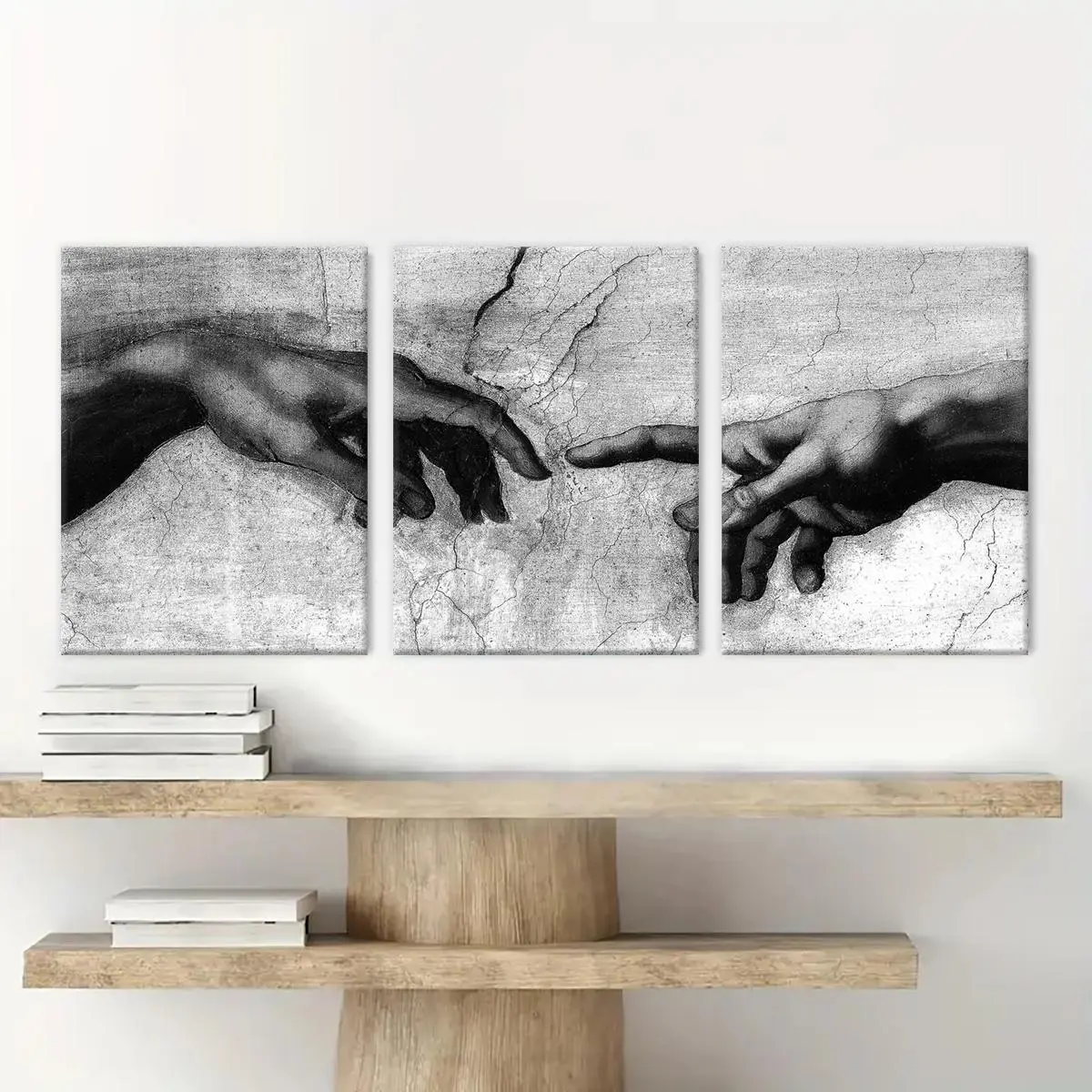 Wooden Framed Canvas Painting, 3 Counts/set Hand Pattern Wall Art, Modern Art Wall Decoration, Home Decoration Canvas Prints Poster, Solid Wooden Frame, Artistic, Universal Aesthetic Wooden Framed Canvas Painting, 3 Counts/set Hand Pattern Wall Art, Modern Art Wall Decoration, Home Decoration Canvas Prints Poster, Solid Wooden Frame, Artistic, Universal Aesthetic