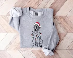 Bloodhound Xmas Sweatshirt, Bloodhound Mom Gift, Dog Lover Xmas Sweater, Christmas Bloodhound Sweater