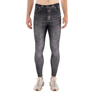 Kapow Meggings Dark Denim Dave Men’s Leggings | Street, Casual, Festival & Activewear