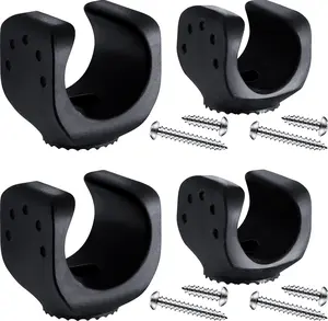4 Pieces Flashlight Mounting Brackets with Screws Versatile Clip Mount for LED Flashlights and Similar Things, Bicycle Car Truck Accessories (2 Big, 2 Small)