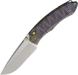Remette Wild Species Button Frame Lock Flamed Titanium