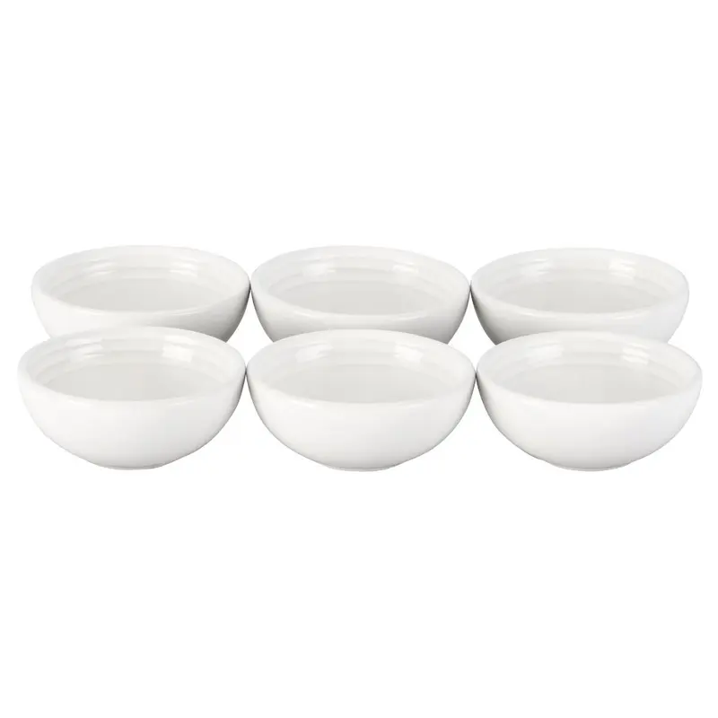 Le Creuset 2oz Pinch Bowls - Set of 6 | White