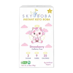 Keto Strawberry Boba
