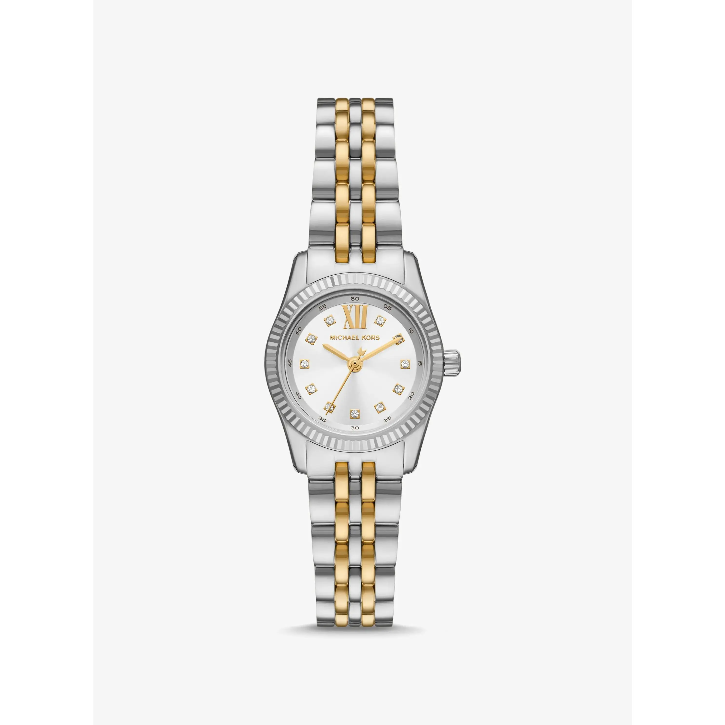 Petite Lexington Pavé Two-Tone Watch