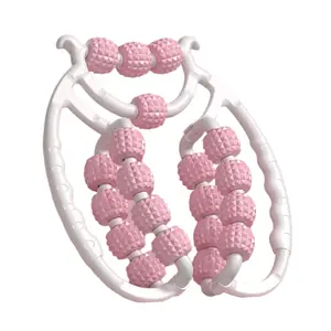 20 Wheels Cellulite Massager Roller, Cellulite Remover Muscle Roller, Fascia Massage Tool for Thigh, Leg, Waist - Anti-Celulitis, Lymphatic Drainage, Body Sculpting, Body Care Adjustable Elastic Handle