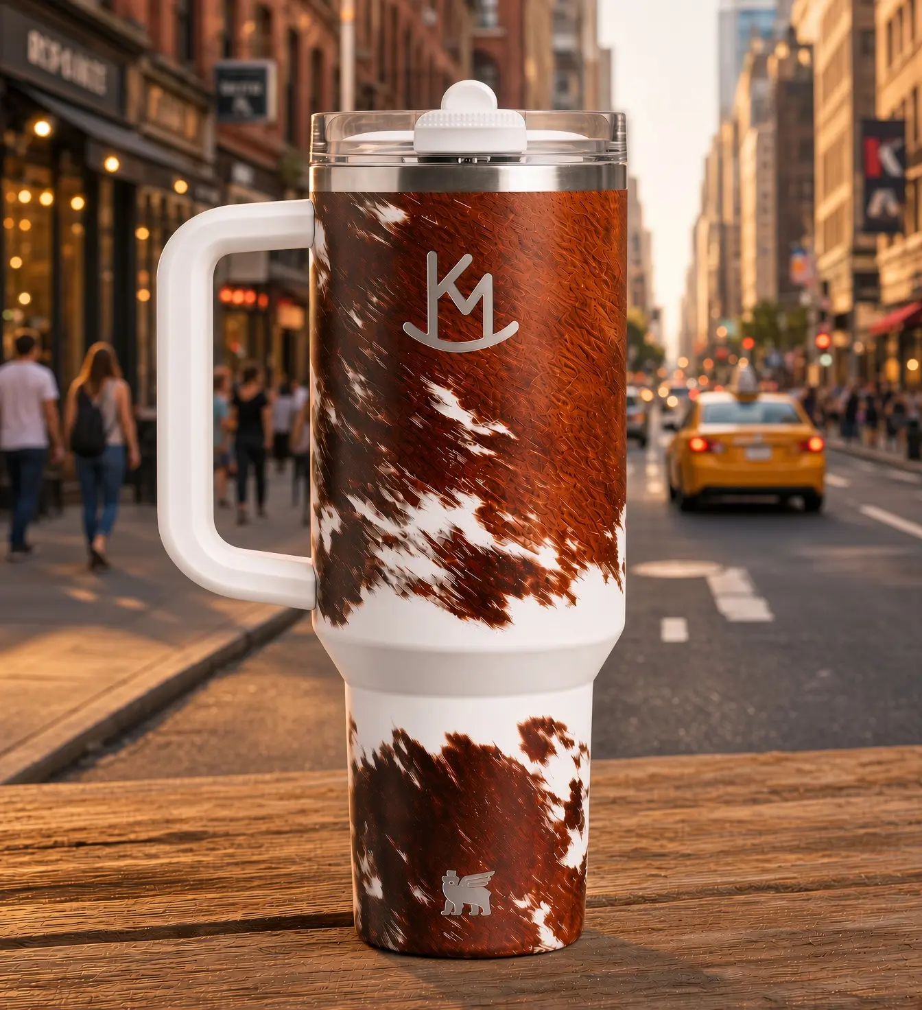 Western Cow Print Tumbler 40oz Tumbler HG