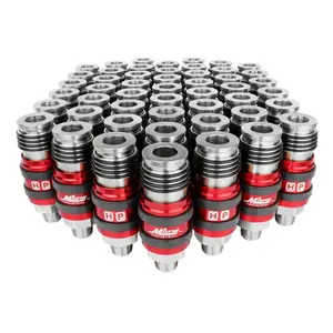 Milton 1759BK 2-In-ONE Universal Safety Exhaust Industrial Coupler, 3/8" NPT x 3/8" Body Flow