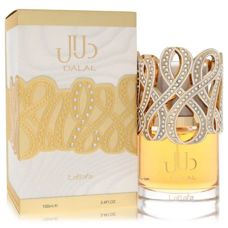 Lattafa Dalal Eau De Parfum Unisex — Golden Delicious Apple, Mandarin, Ylang-Ylang, 3.4 oz (100 ml) | lattafacreamy sweetness, jasmine, golden delicious apple perfume, orange flower, mandarin perfume, vanilla, golden delicious apple mandarin