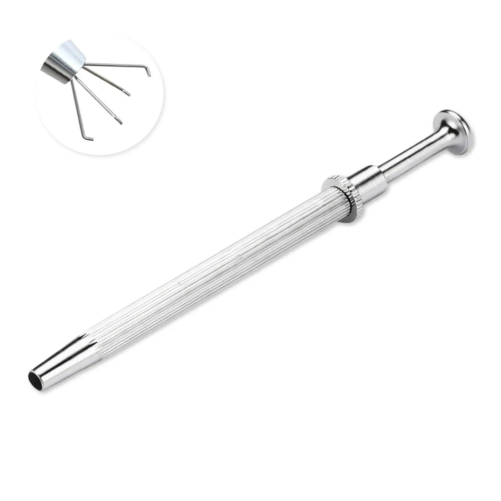 Piercing Taper Ball Grabber Tool Stainless Steel Flat Back Earring Applicator Tool 14G 16G 18G 20G Piercing Changing Tool Threadless Insertion Pin Thread Body Piercing Kit for Ear/Nose/Navel/Lip