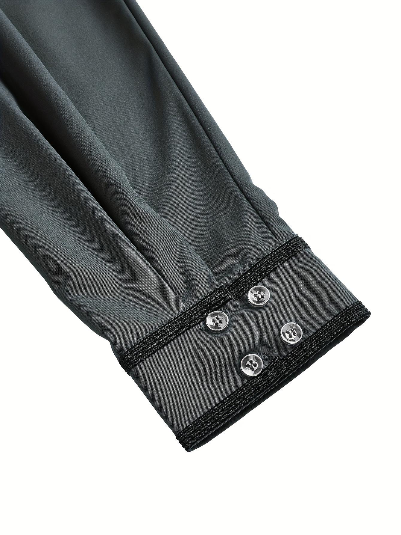 Men's Traditional Chinese Long-Sleeved Robe, Menswear for Special Occasions