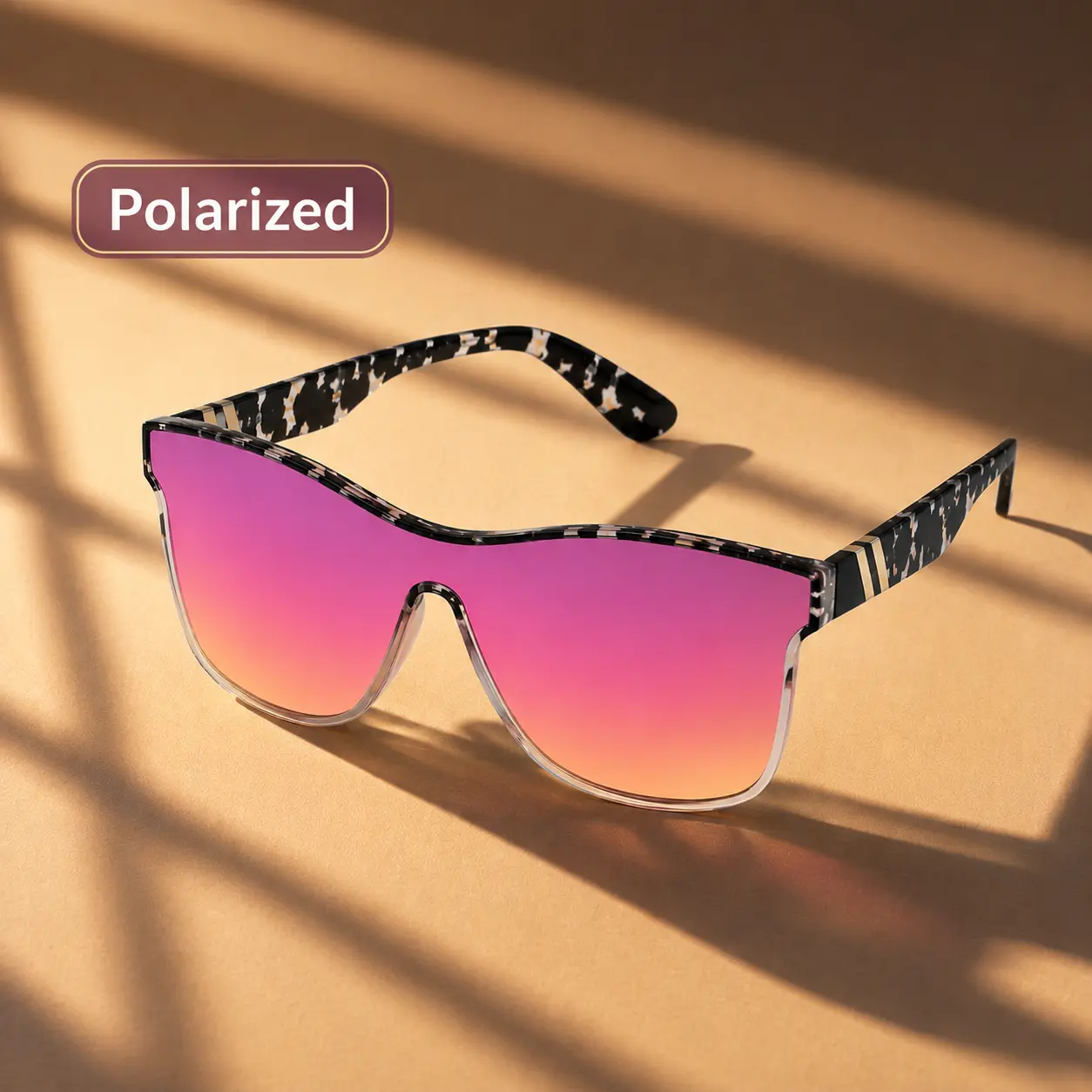 Polarized Sun Protection KIMOR Tortoise Shell Pattern Flat Top Sunglasses for Women and Men, Trends 2026 for Outdoor Activities Back To School Fall Streetwear