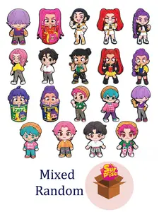 Korean Pop Music Demon Hunter PVC Shoe Decor Series, Shoe Charms, Cartoon Characters, Huntrx Saja Boy Accessories, Unique Fashion Gift for Fans, Charm Accessory