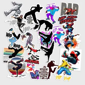 Sticker Pack 20 pcs Hip Hop Dance Vinyl Stickers, Street Culture Waterproof Decals