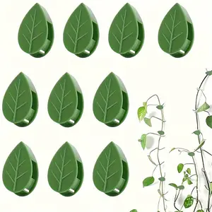 20pcs, Plant Wall Fixture Clips for Climbing Plants Invisible Vine Traction Support Holder with 24pcs Adhesive Stickers Fixing for Indoor Outdoor Garden Decorations Garden Trellis