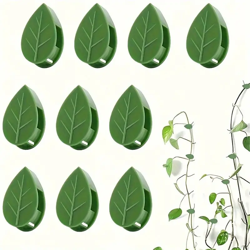 20pcs, Plant Wall Fixture Clips for Climbing Plants Invisible Vine Traction Support Holder with 24pcs Adhesive Stickers Fixing for Indoor Outdoor Garden Decorations Garden Supplies Garden Trellis