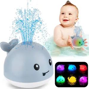 Baby Bath Toy Water Play Automatic Sensor Spray Whale Light Music, Includes 3 Aaa Batteries, Unisex Bathroom Fun for Infants and Toddlers, Sensory