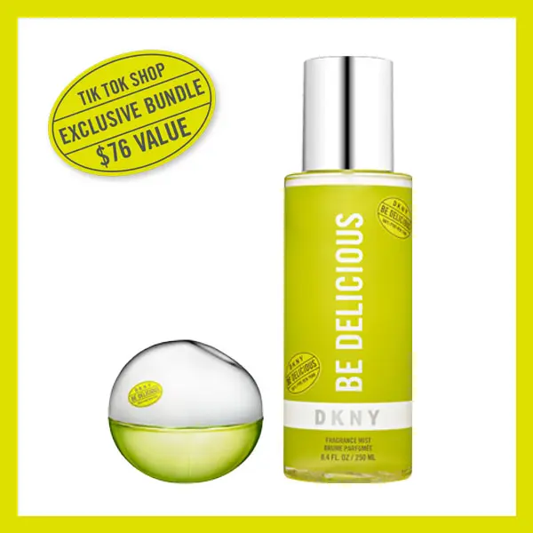Virtual Bundle: DKNY Be Delicious Bundle – Eau de Parfum for Women 1.0 Fl Oz/30ml & Fragrance Mist for Women 8.4 Fl Oz/250 ml