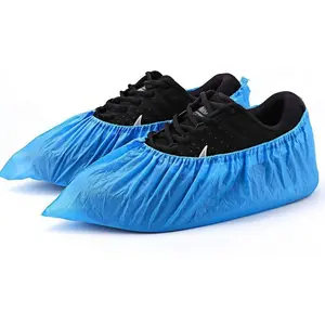 Shoe Covers Disposable Non Slip -100 Pack(50 pairs) 15.7'' Hygienic Waterproof Foot Booties Covers Recyclable Shoe Booties Covers for Indoors, Fits Up to US Men's 11 & US Women's 12.5