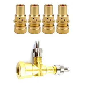 TPMS Valve Tee Adapter 3-way Pure With 4pcs Air release valve For Motorcycle Car [TS1]