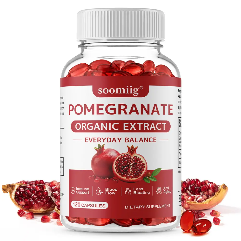 Soomiig Pomegranate Health Supplement — Supports blood circulation and skin health 120 Capsules