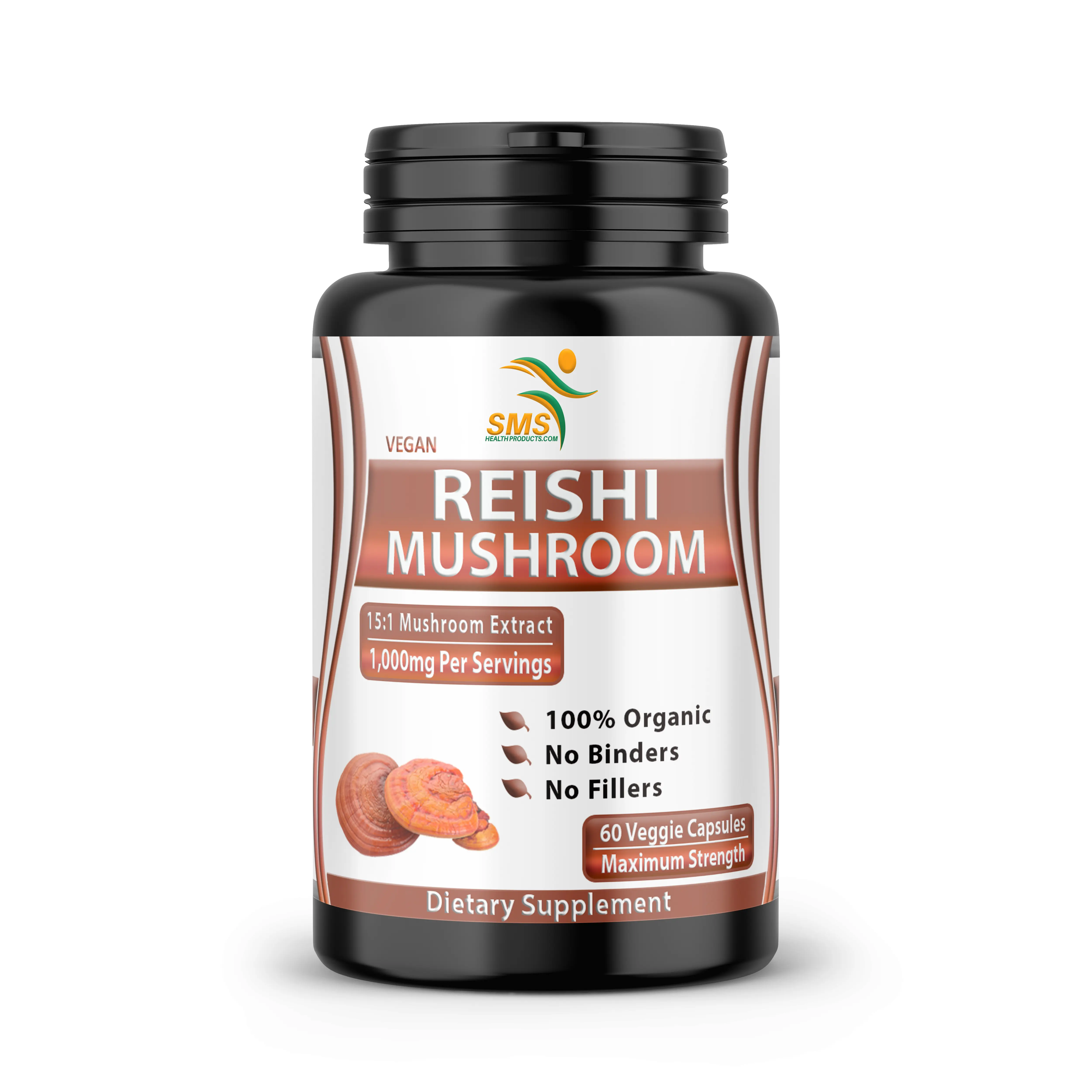 Reishi Mushroom Extract 60 Veggie Capsules