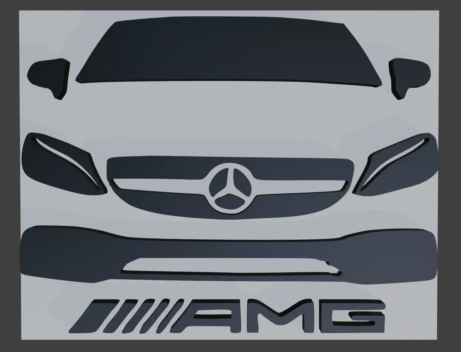 Mercedes Benz AMG Wallart