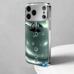 High-End Electroplated Glass Case Metal Apple Reflection Phone Case for iPhone17/14Plus/14ProMax/17ProMax/15Plus/iPhone11/16ProMax/iPhone13/iPhone17Air/iPhone12/17Pro/iPhone14/15ProMax/16Plus/iPhone15/16Pro Comfortable High-Value Cool Artistic Luxurious