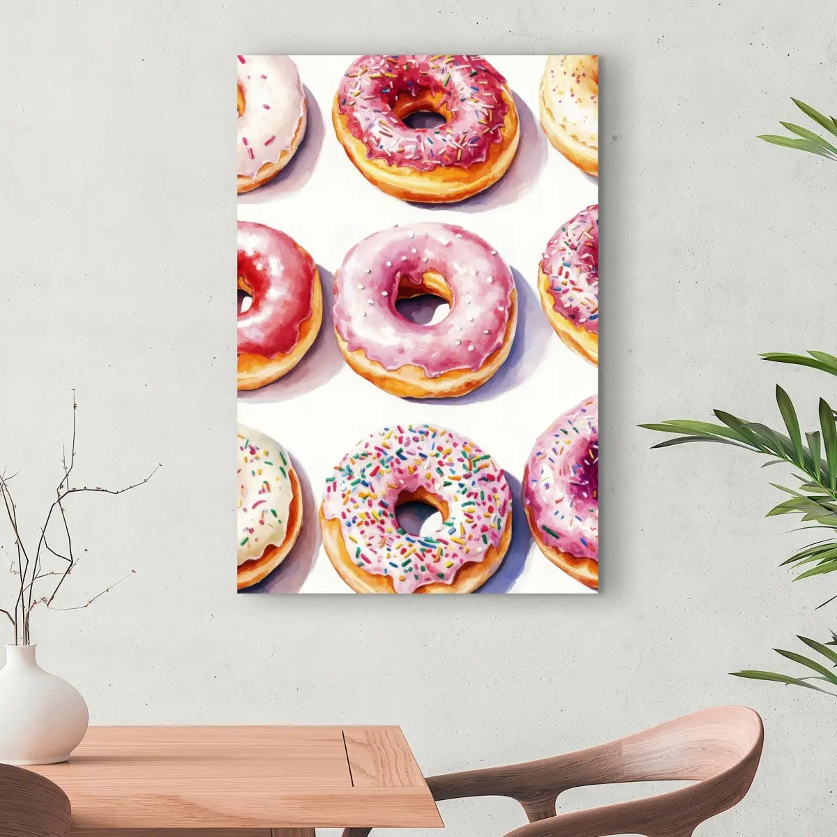 212 MAIN 24x36 in. Yummy Beige Artistic Wall Photo Print - Modern Bohemian Decorative Piece, Whimsical Aesthetic, Funny Decor, Bedroom & Kids Room Accent