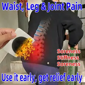 Lumbar Patch for Intervertebral Disc Herniation — Pain Relief Patch for Lower Back Pain, Sciatic Nerve Relief, Genuine Black Paste