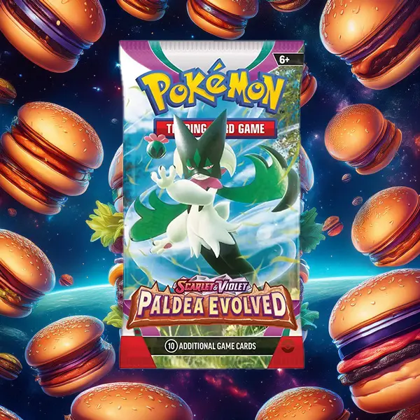 x1 - Paldea Evolved Booster Pack English Pokmon TCG - TikTok Shop