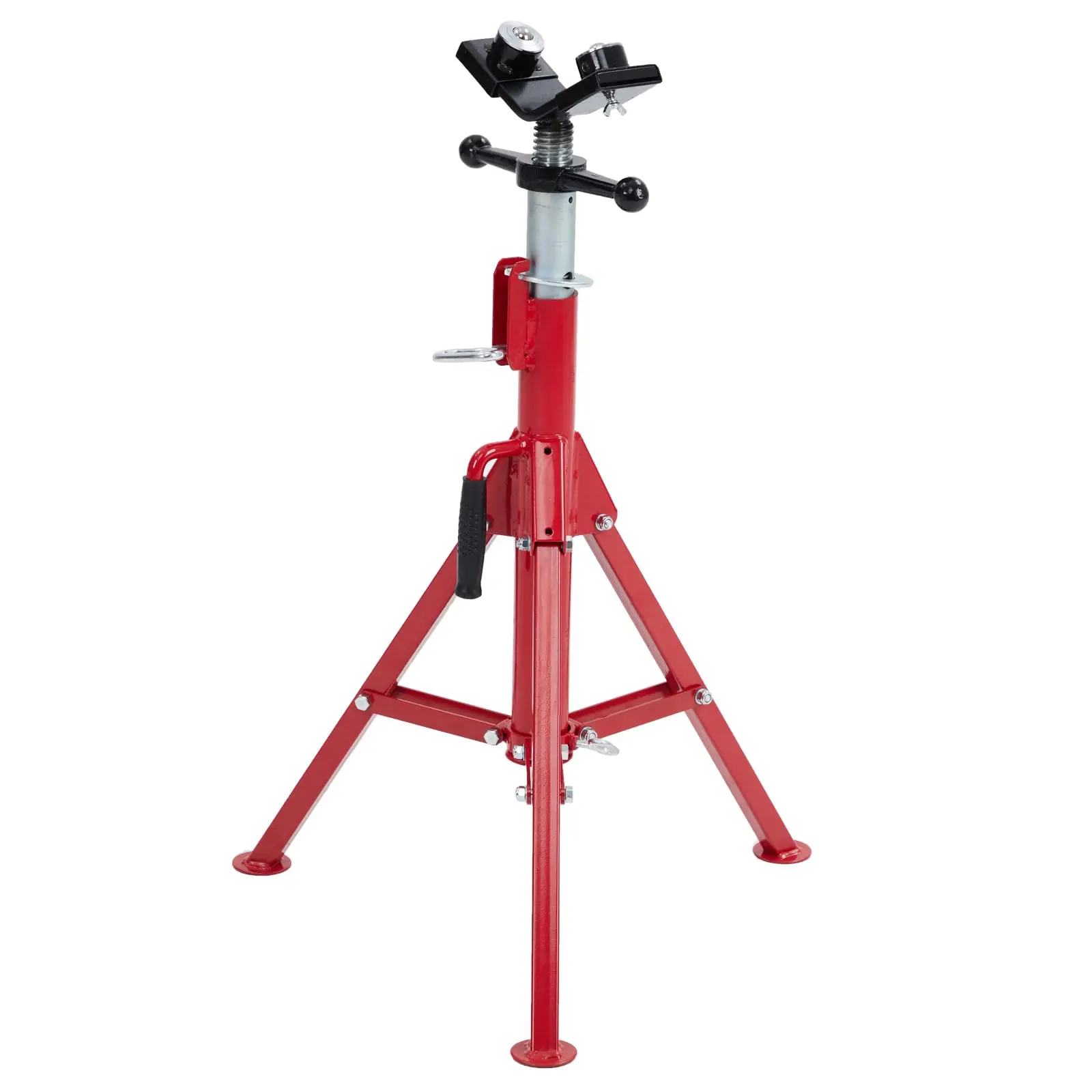 GARVEE V-Head Pipe Jack: Adjustable 28-52 Inch Range, 2500 lbs Capacity, Foldable for Easy Storage, Perfect for Heavy-Duty Applications and Versatile Use in Various Projects.