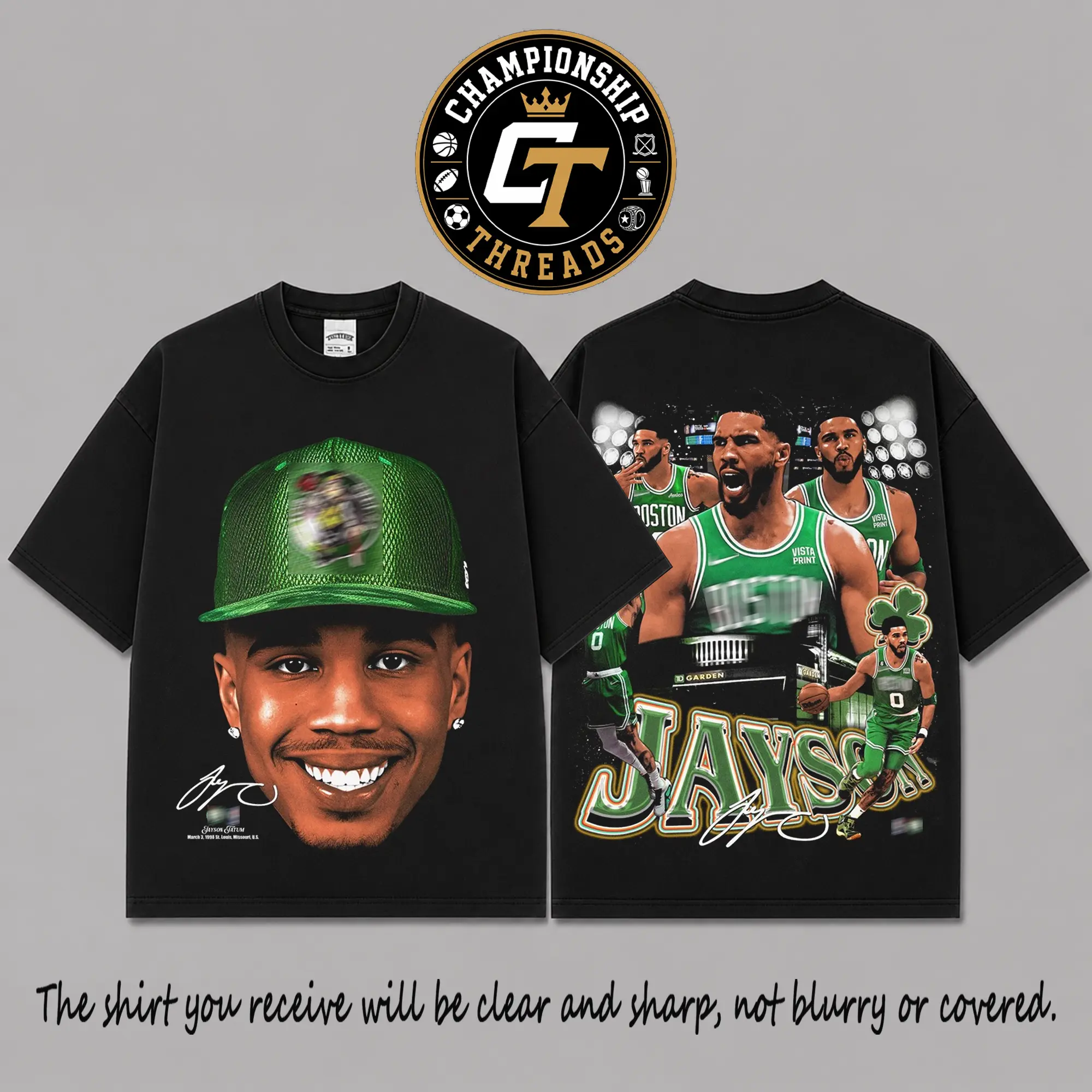 Jayson Tatum Premium Cotton T-Shirt, JT Basketball Collage Graphic Tee, All-Star Elite Scorer Oversized Streetwear Shirt, Game Day Fan Apparel, Gift for Tatum Fans
