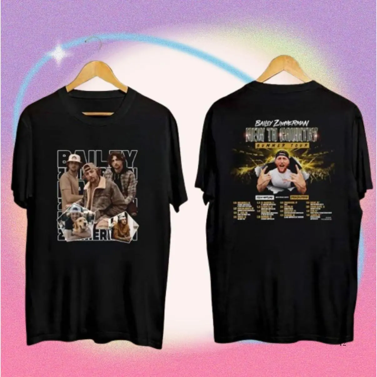 2025 Tour Shirt, Zimmerman New To Country Concert, Fan Gift, Bailey Zimmerman Merch, Country Music, Fun Graphics, Graphic Shirt